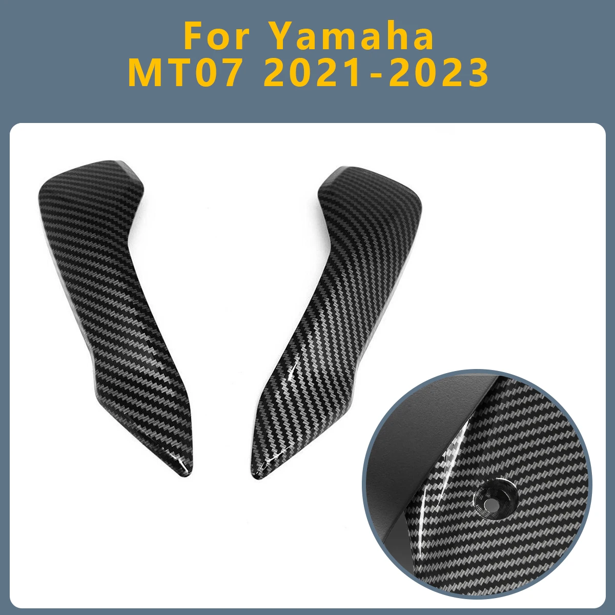 

Motorcycle Front Headlight Cover Side Fairing decorative panel outer shell protective For Yamaha MT07 MT-07 MT 07 2021-2023