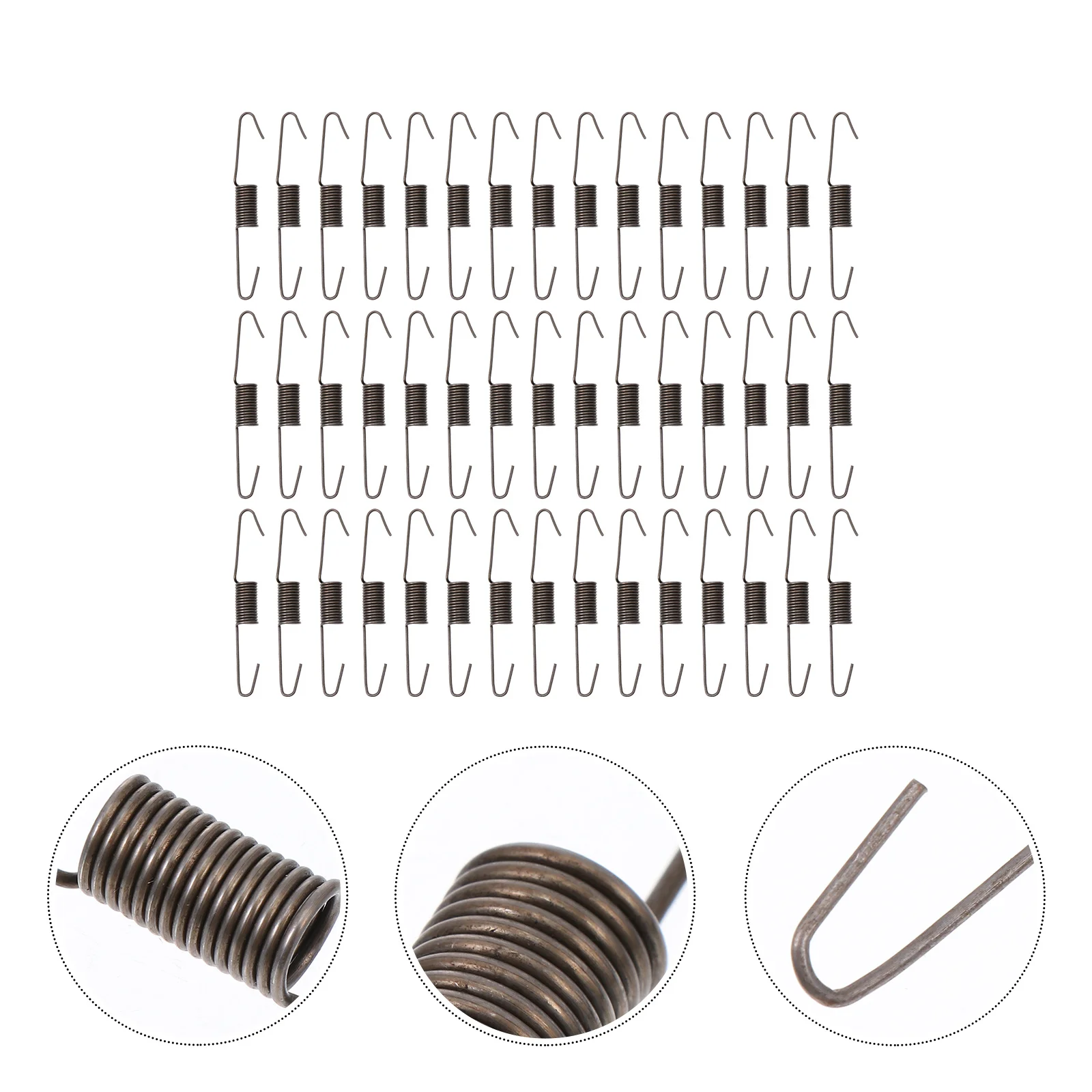 

100Pcs Sofa Spring Replacement Kit Corrosion Resistant Steel Springs for Furniture Sofa Maintenance Project Tensile Spring