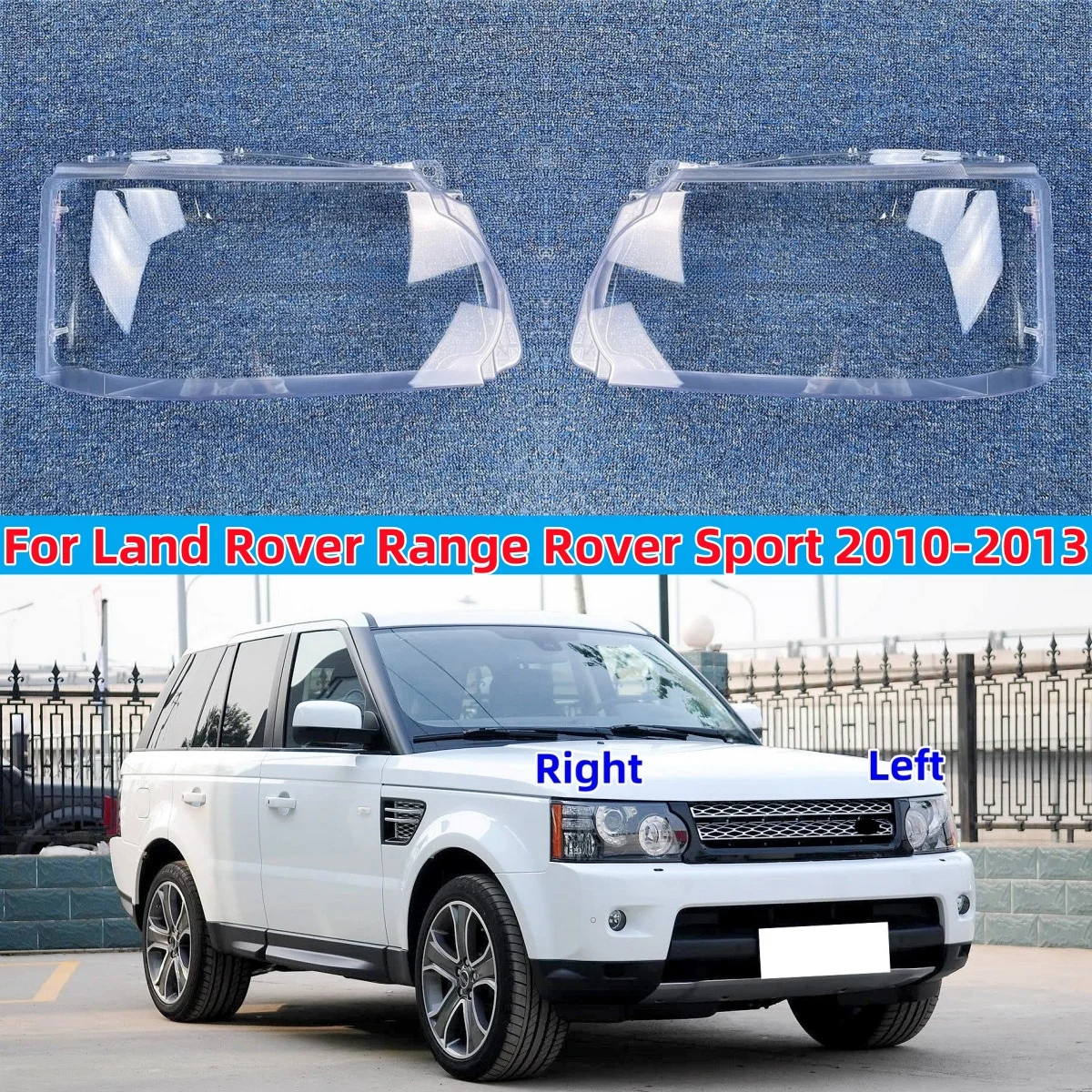 

For Land Rover Range Rover Sport 2010 2011 2012 2013 Car Headlamp Shell Headlight Lens Cover Glass Transparent Lampshade Housing