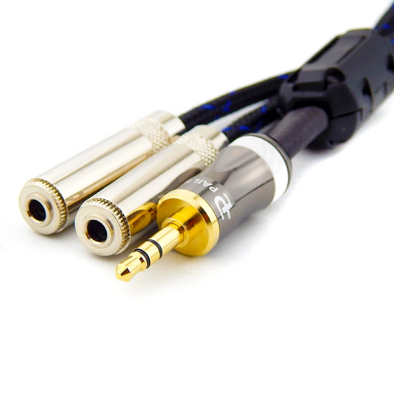 

3.5mm Headphone Stereo Cable 3.5mm Male To 2 Female Jack Aux Cable for IPhone MP3 Player