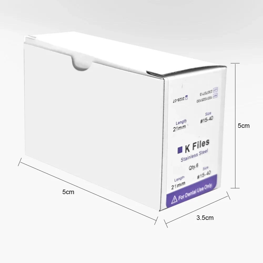 10Packs/Box Dental Endo Files Hand Use K /H/R Files 21/25/28/31mm Stainless Steel Endodontic Root Canal File Dentistry Tools