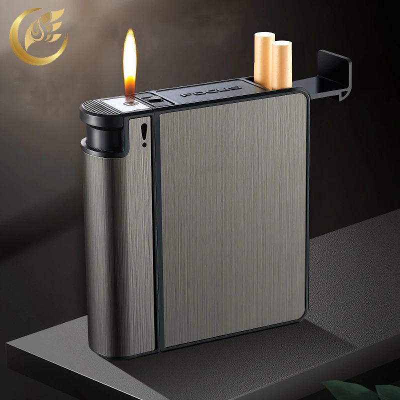 Portable Automatic Cigarette Case Metal Cigarette Boxes 20PCS Cigarette Holder Case Not Lighter Gadget For Men Christmas Gifts