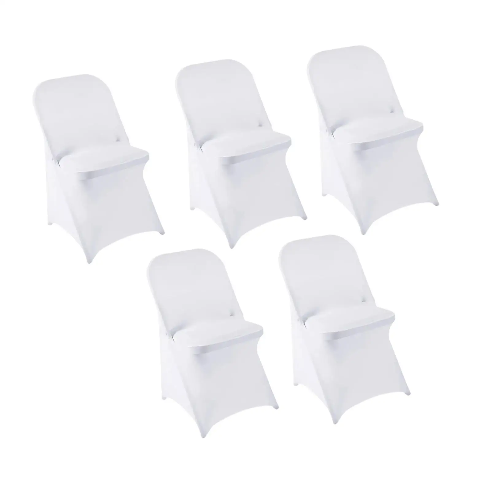 Washable Spandex Folding Chair Covers Universal Stretch Slipcover Protector for Events Banquet Party