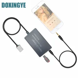 DOXINGYE Car AUX USB Bluetooth Music Player Car CD Changer Adapter Bluetooth Handsfree for Toyota Lexus 6+6PIN Interface