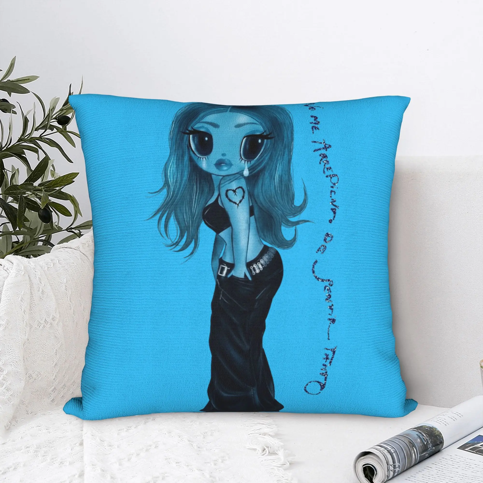 Karol G No Me Arrepiento de Sentir Tanto Square Pillow Cases  Cushion Cover Awesome Zippered Decorative Pillowcase for Home 18