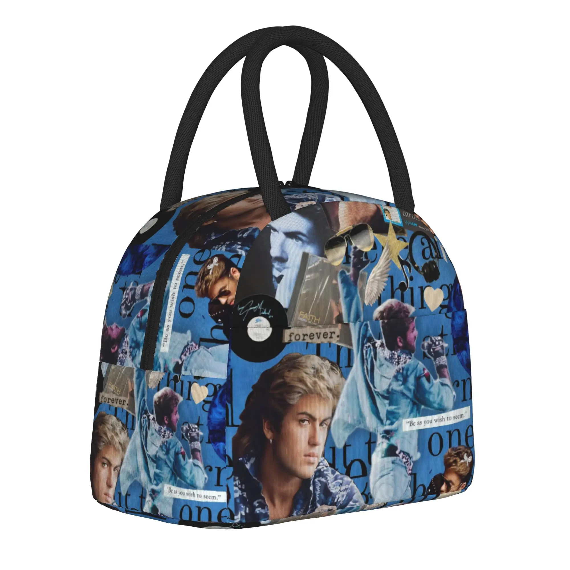 

Insulated Lunch Boxes George Michael Cool Singer Accessories Lunch Food Box Y2K Thermal Cooler Lunch Box For Office