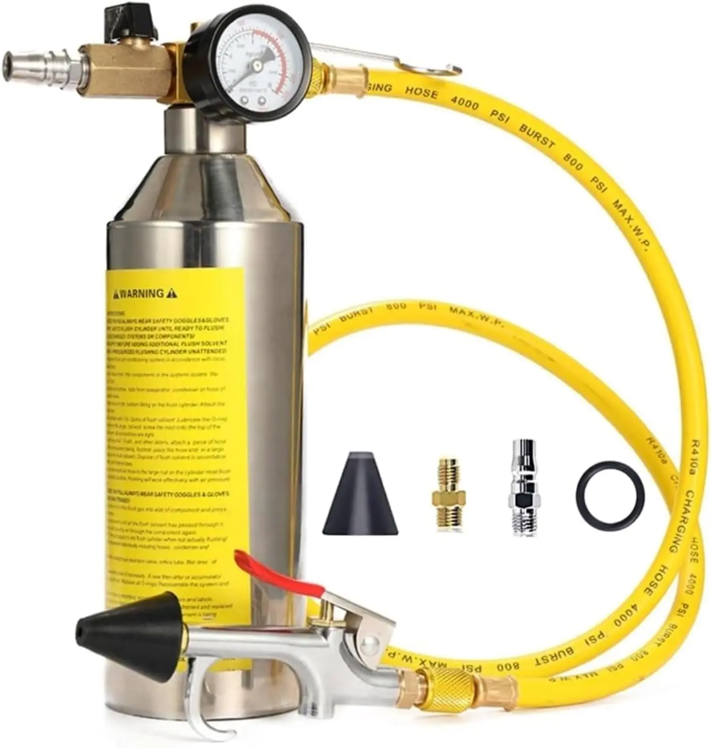 

Комплект заподлицо переменного тока для R134a R12 R22 R410a R404a, шланг и распылительная насадка длиной 3,5 фута