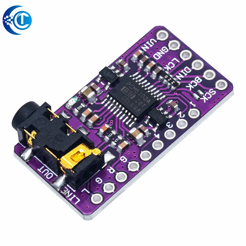Lot De 2 Décodeurs DAC I2S GY-PCM5102 - Compatible Arduino Et Raspberry Pi