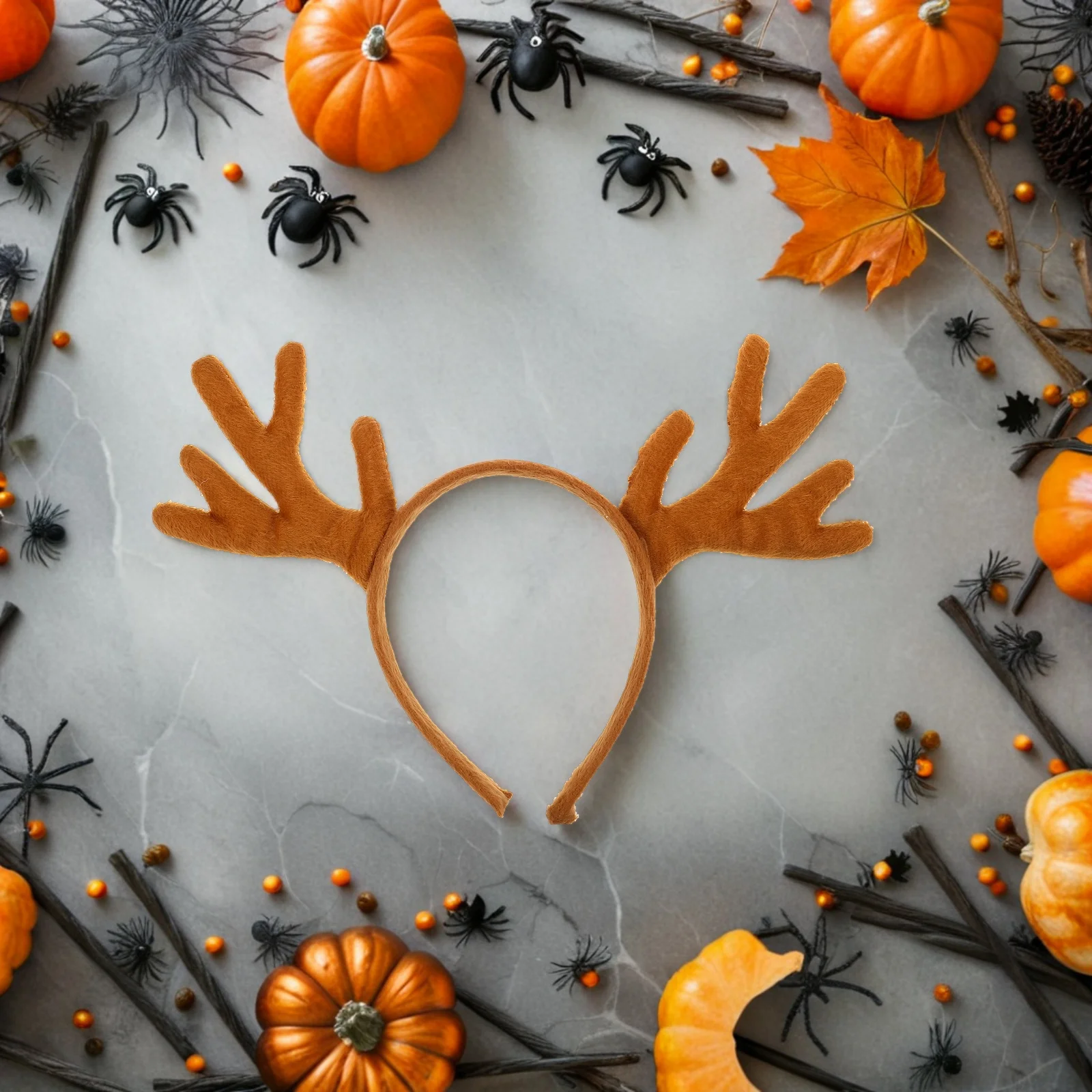 

2 Pcs Festive Animal Hairband Deer Antlers Headband Cute Christmas Headwear Make up Adult Horns Plastic Accessories
