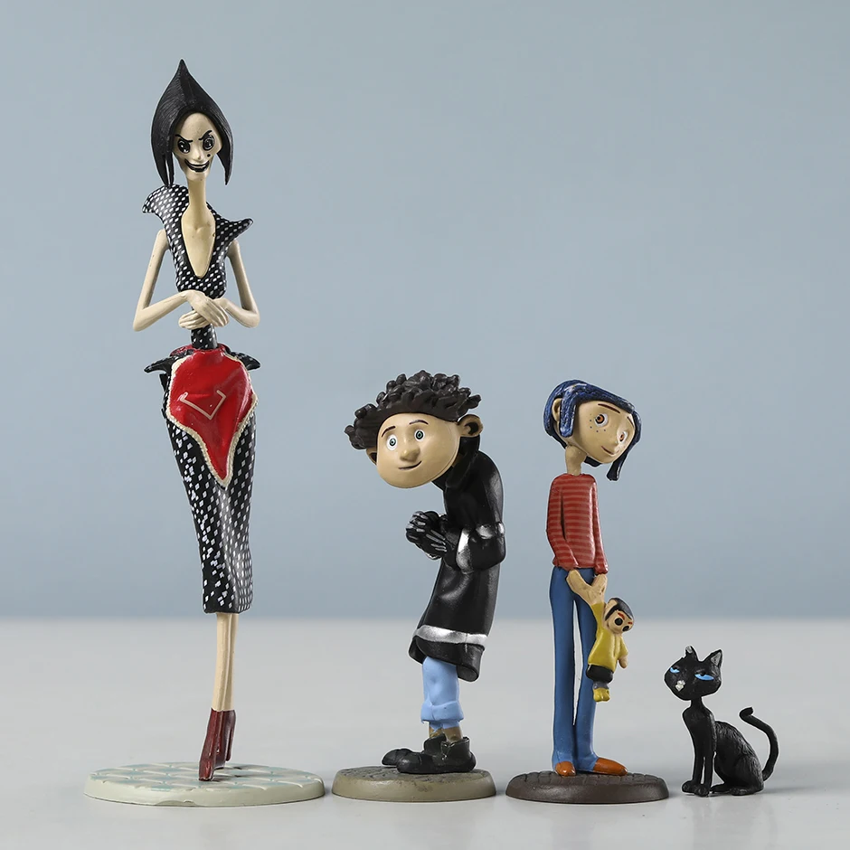 

Набор Coraline The Cat Wybie Other Mother NECA Фигурка ПВХ Симпатичные игрушки Модель куклы Brinquedos