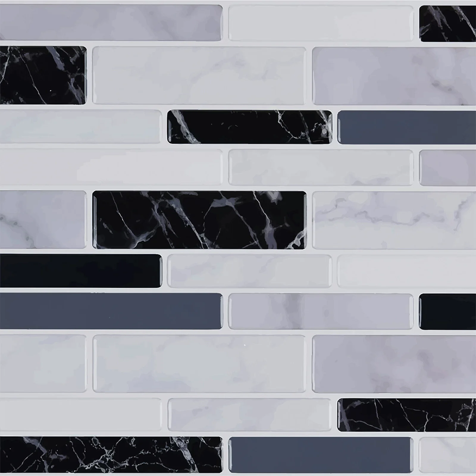 High Quality Practical for tile Stickers Wall Decal Humidity Resistant Sticker 3D Decoration Kitchen for mosaic