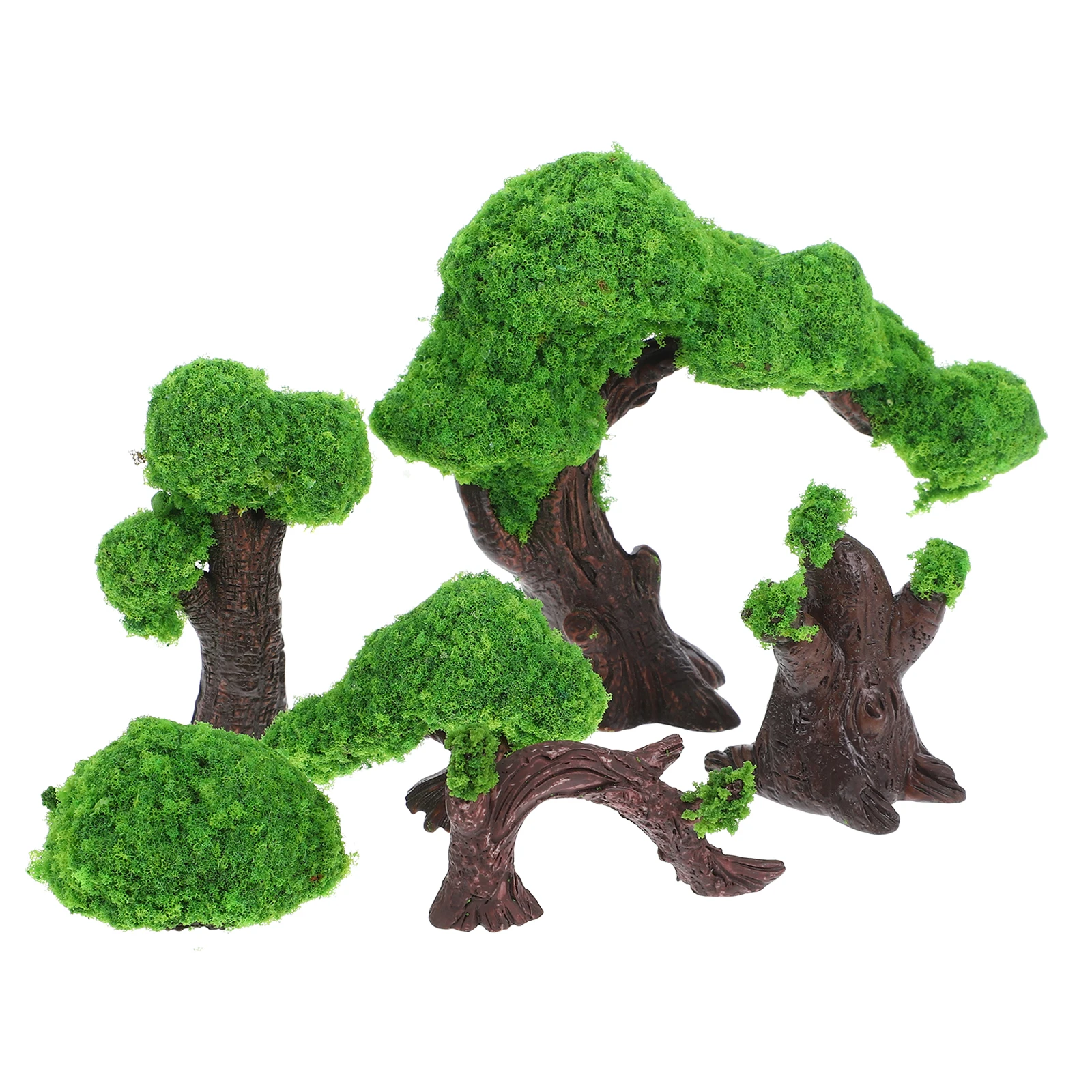 

6pcs Artificial Greenery Flowers Home Decor Fake Grass Project Accessories Plant Lifelike Trees Moss Terrarium