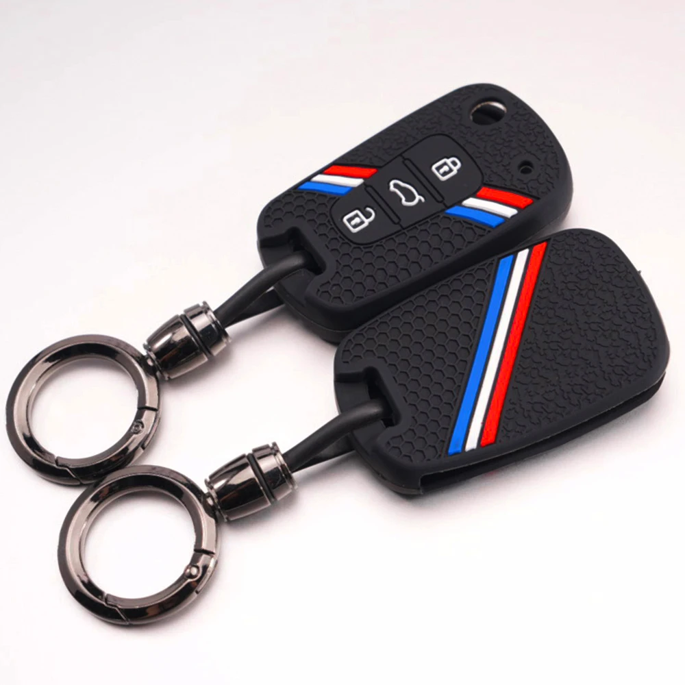 Smart Key Shell With Chain For Kia K2 Rio K3 K5 Sportage Sorento Soul Cerato Optima Seltos Stonic Carnival Pegas Picanto Stylish