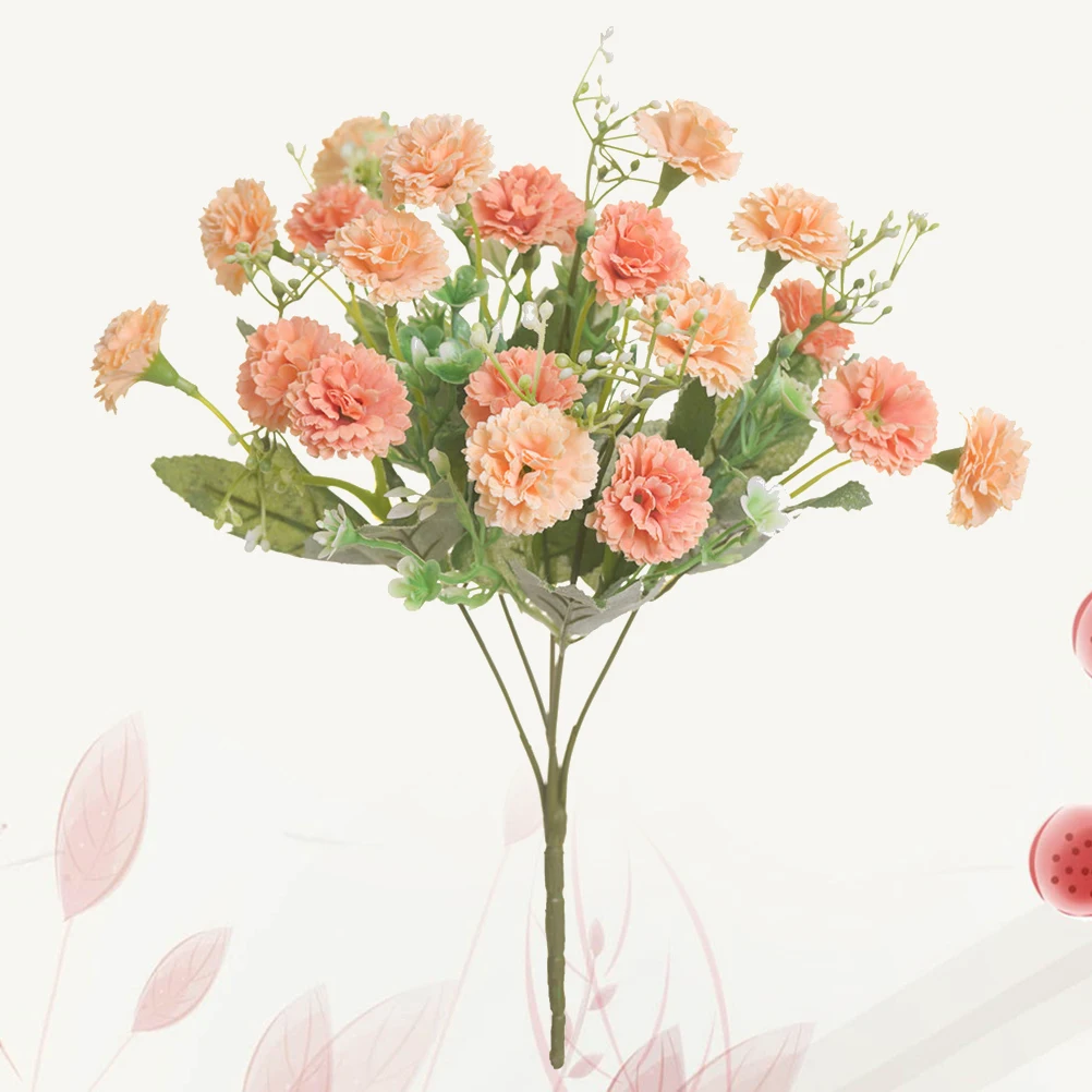 

Artificial Flower Ornament Assorted Cloves Carnations for Basket Vase Wedding Bouquet Decoration Simulated Plant Home