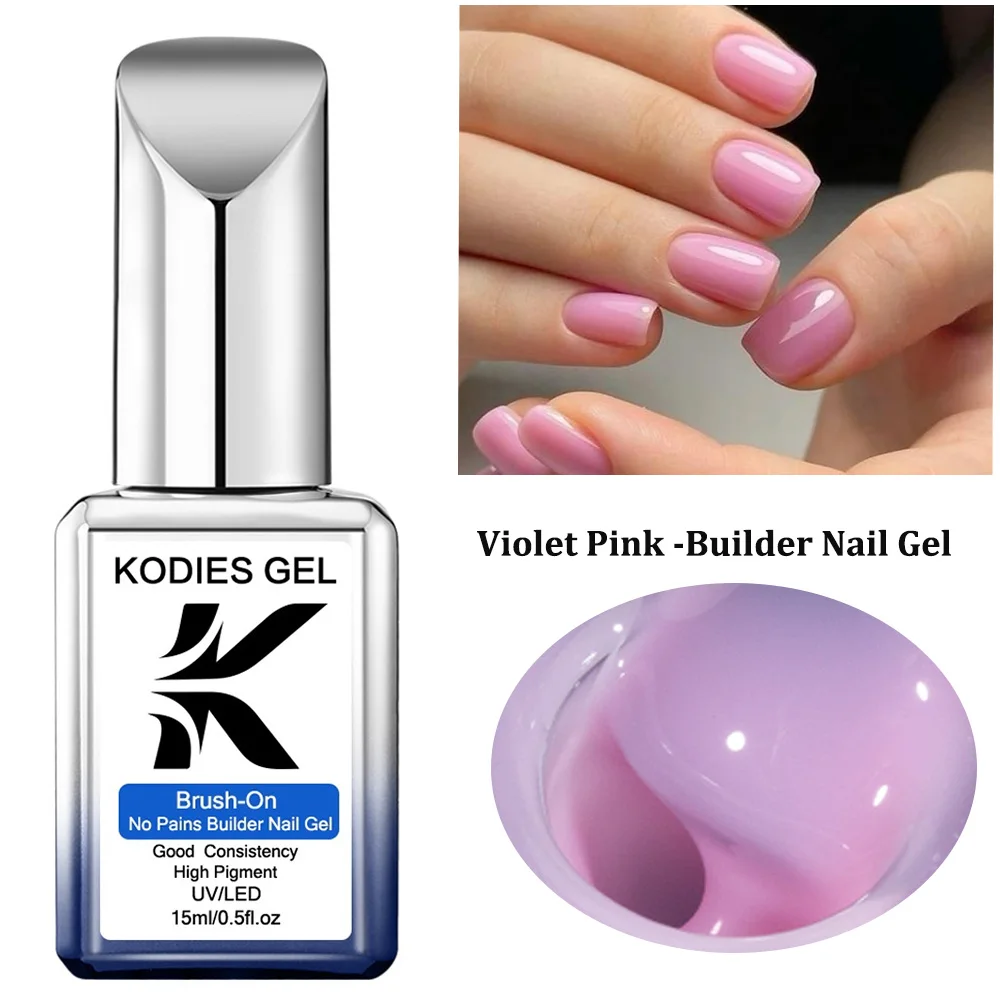 

KODIES GEL жидкий гель-лак для ногтей в бутылке фиолетовый розовый жесткий гель-укрепитель кисть на строительстве Nailart