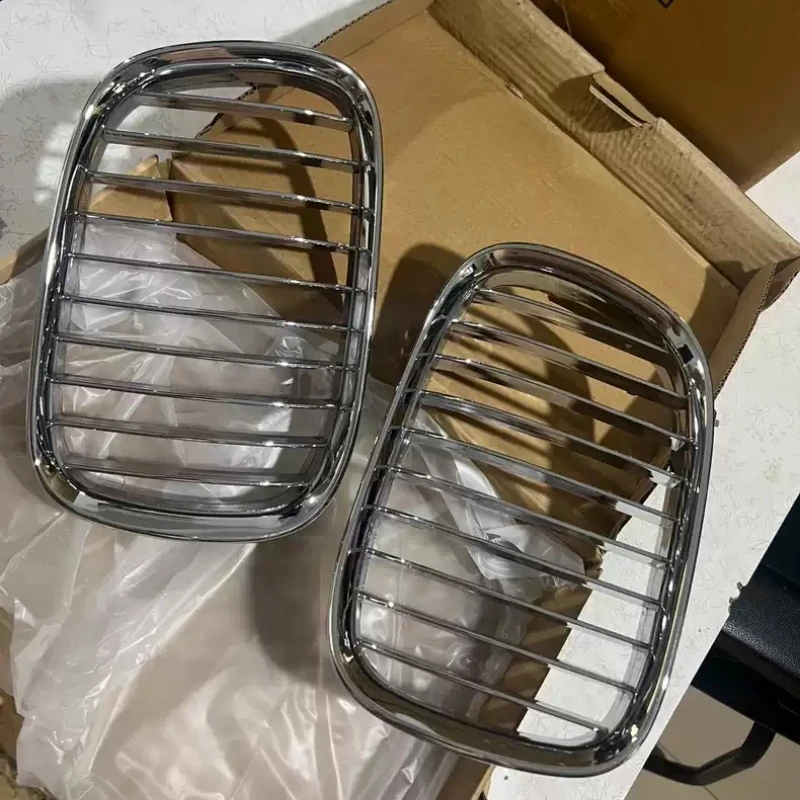 Chrome Grille for BMW E39 1995-2004 Full Surface Plating Radiator Grill Car Accessories Front Bumper Net