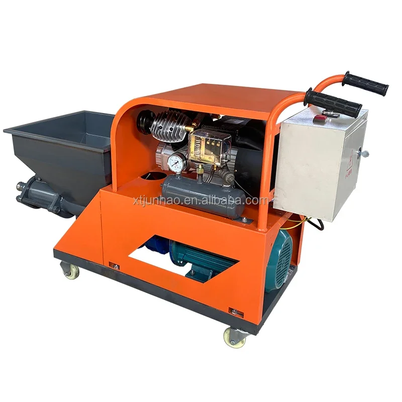 Customized Automatic mortar spraying machine gypsum spraying machine plastering machine plaster station 380v 220v