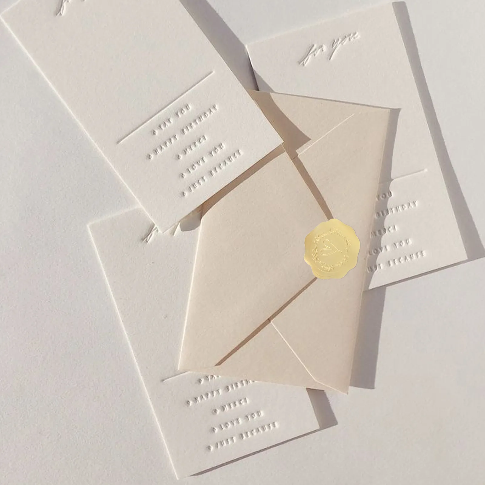 10 Sheets Embossed …