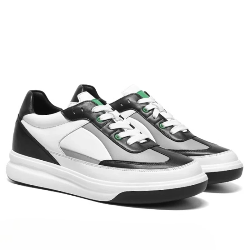 Height-increasing Shoes for Men's Increase 8cm Fashiona Leisure Board Shoes Lightweight Comfortable Invisible Elevated Shoes Man