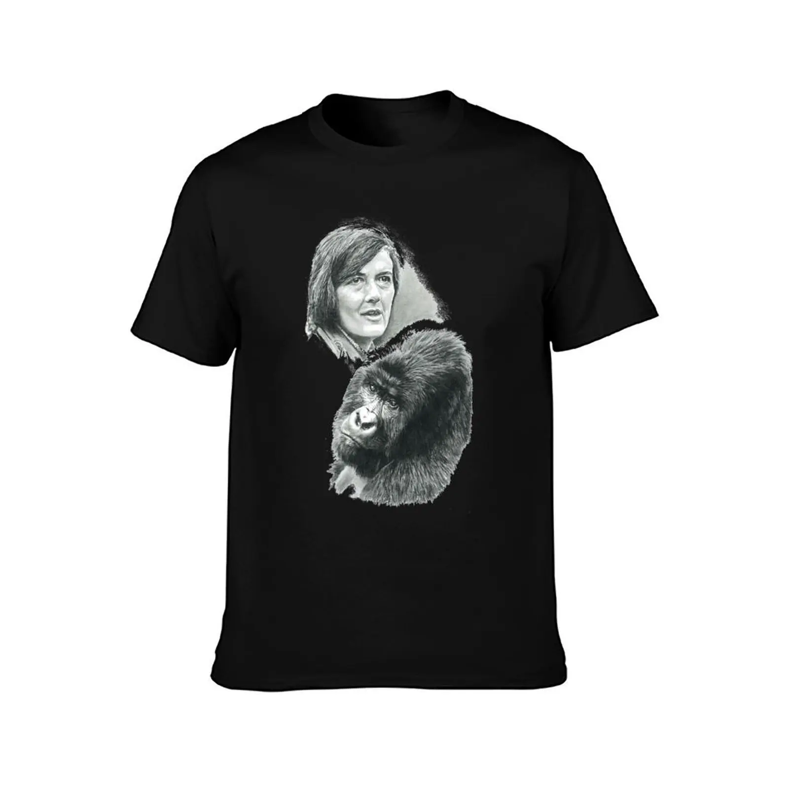 TRIBUTE TO DIAN FOSSEY T-Shirt Plus Size Solid Color T-Shirt