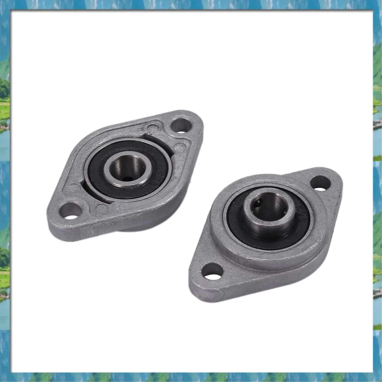 Mar.10 Pcs KFL08 8Mm Diameter Zinc Alloy Bearing Housing FL08 K08 Pillow Block Bearing - view 3