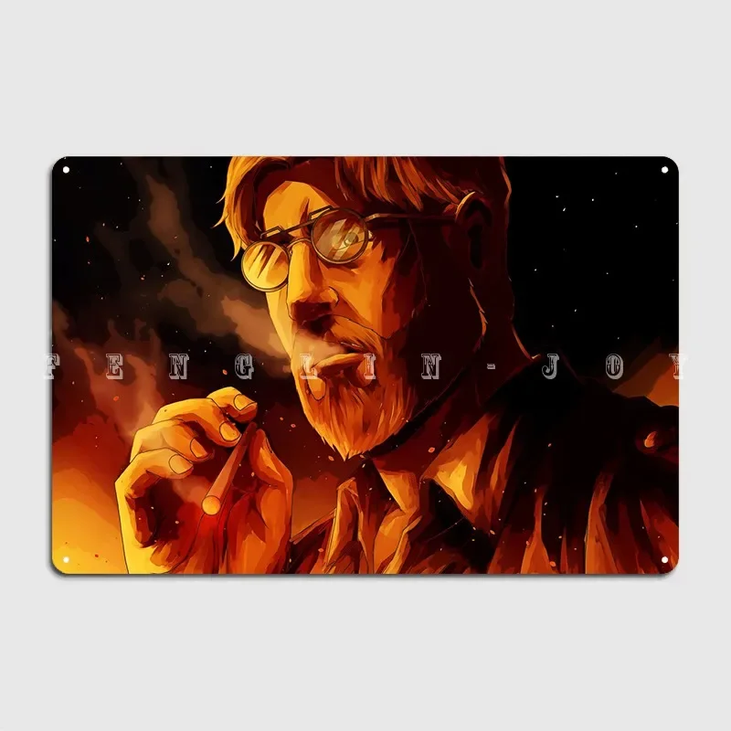 Zeke Jaeger Attack Titan Metal Sign Wall Pub Club Bar Funny Wall Decor Tin Sign Poster