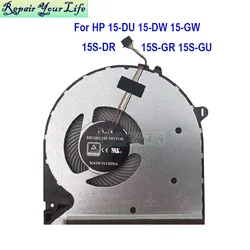 Laptop CPU Cooling Fan Cooler For HP Pavilion 15-DU 15-DW 15-GW 15S-DR 15S-GR GY TPN-C139 C151 FLG0 DFS5K12114464N L52034-001