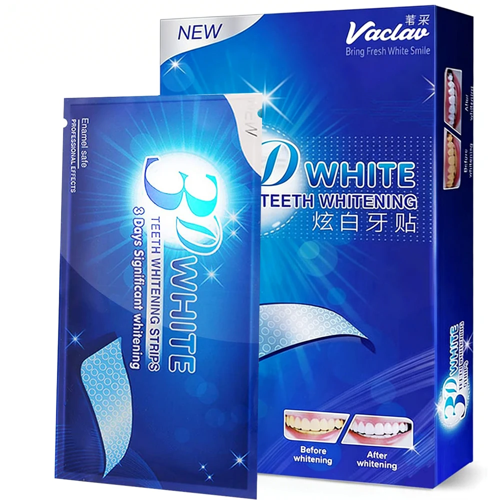 Whitening Strip 3D - Strisce Sbiancanti 3D per Denti, Kit