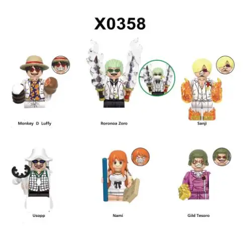 Bandai ONE PIECE Dragon Ball Super Mini Figure Set van 8 Wukong-personages WM6185 WM9183 WM6179 WM6180 WM6181 Verzamelbaar speelgoed
