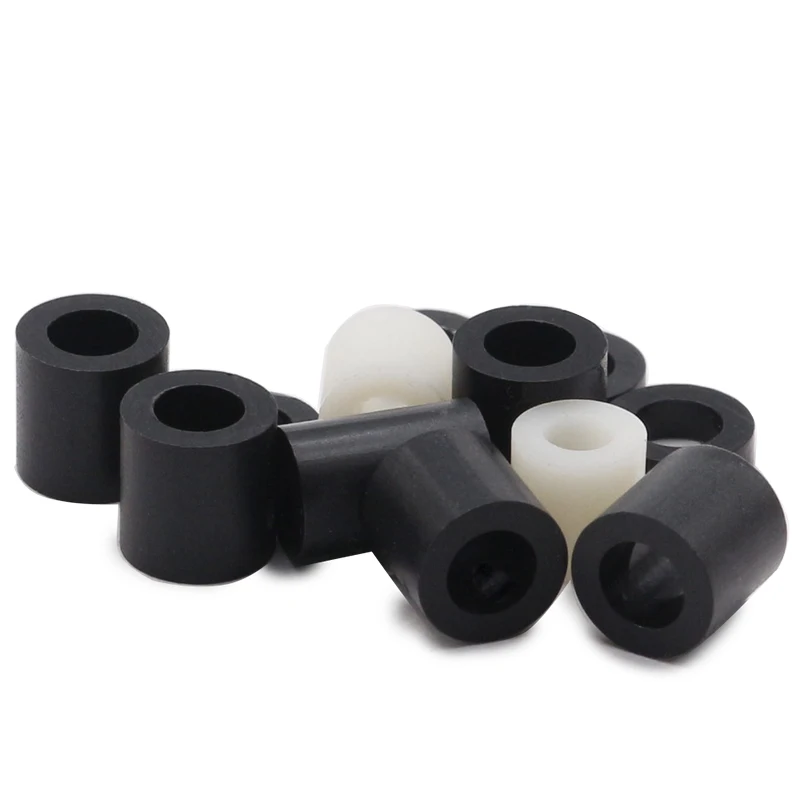 

M3 Нейлон ABS Круглая полая нерезьбовая прокладка Шайба Печатная плата для винтового болта ID 3,2 мм OD = 7 мм Длина = от 2 мм до 30 мм