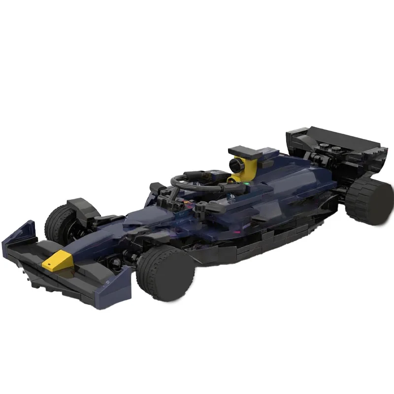 302 PCS Racing Car Red B19 - Miami MOC Customize Modular Building Block Design Model Technology Popular DIY Toy Christmas Gift