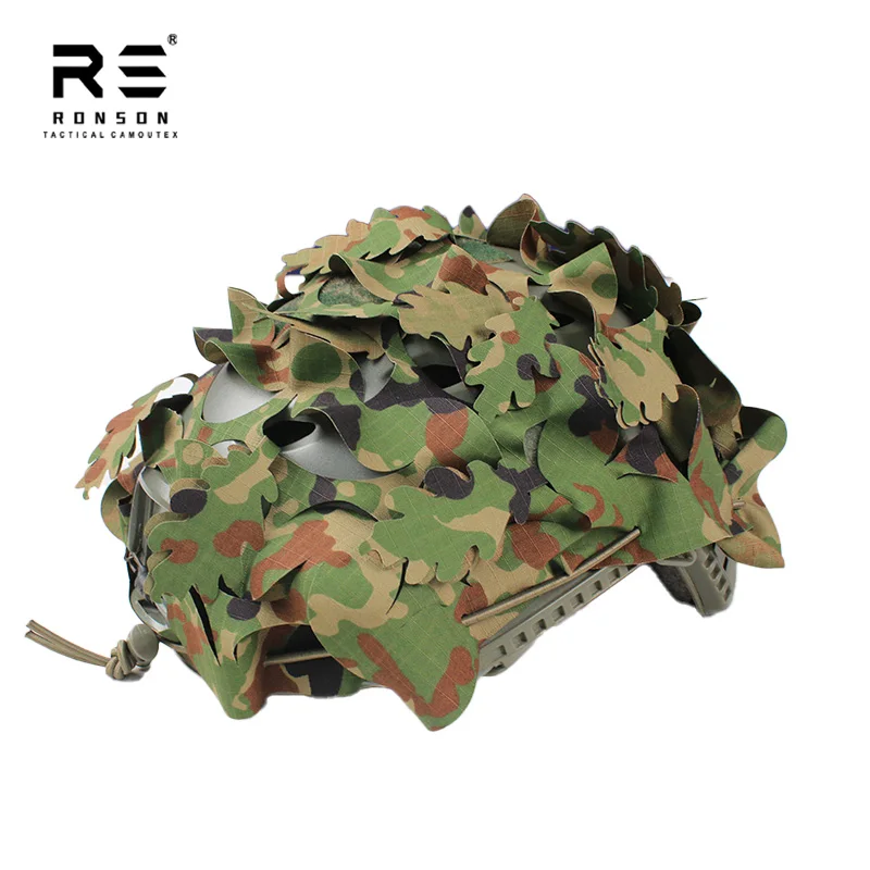 JSDF اليابان الدفاع عن النفس الأرض التمويه ثلاثية الأبعاد قطع الليزر التكتيكية سريعة خوذة غطاء مقشر الادسنس الألوان الدفاع الشخصي سكريم