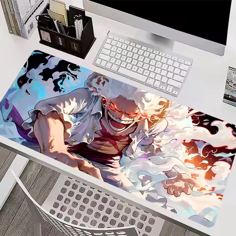 Mouse Pad PC Accessories Keyboard Pad Office Desk Mat Non-slip Cartoon Mousepad Rubber Tablet Pad Gaming One Piece Extended Pad