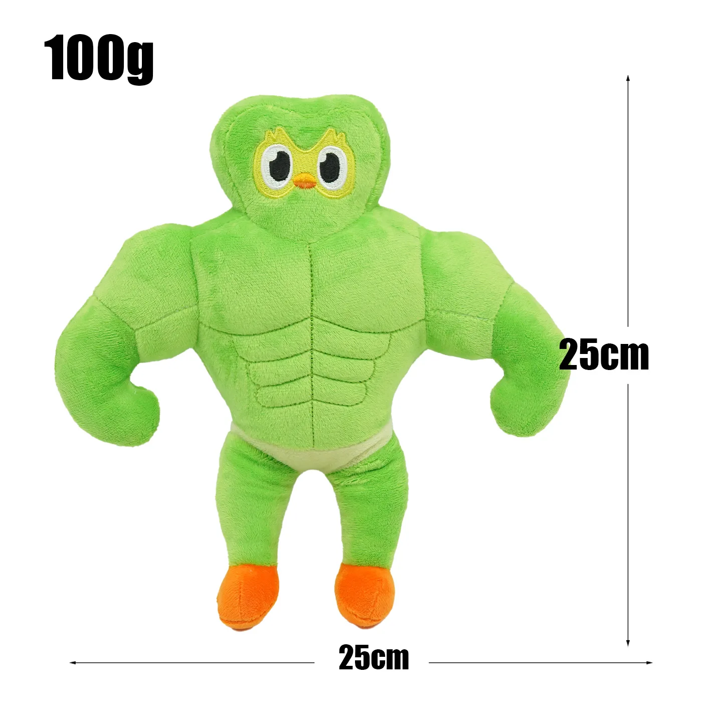 New 25cm Duolingo Buff Duo Plush Toys Cartoon Cute Soft Stuffed