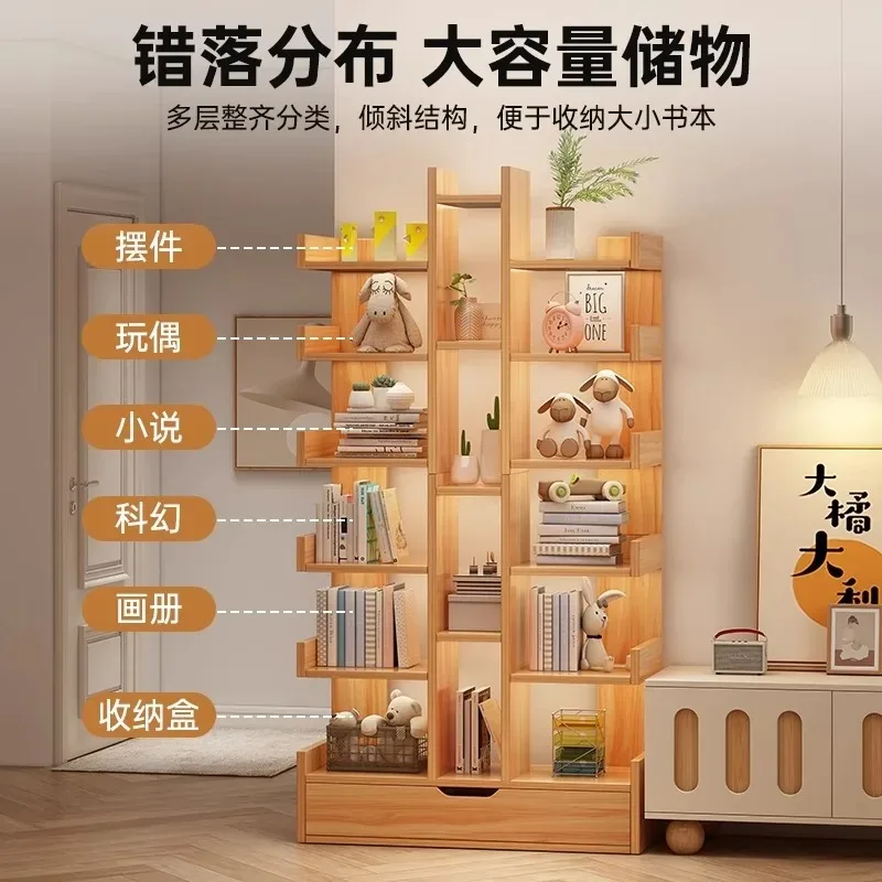 رف كتب بسيط من الأرض إلى السقف لغرفة النوم، رف تخزين جداري ضيق، رف عرض مكتبي لغرفة المعيشة #3