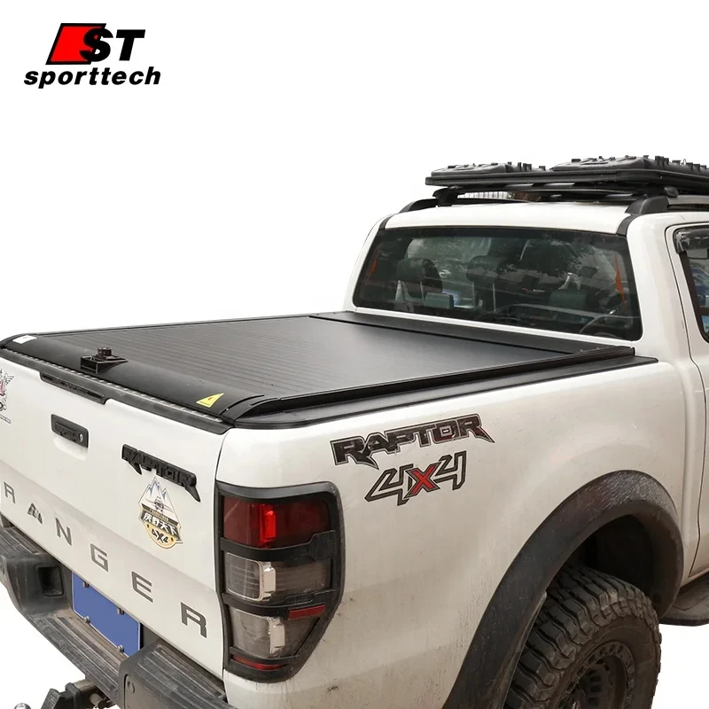 

Factory Hot Selling ST Pickup Car Accessories with Password Lock Tonneau Covers retractle Cover For F150 Accessories 2017-2022
