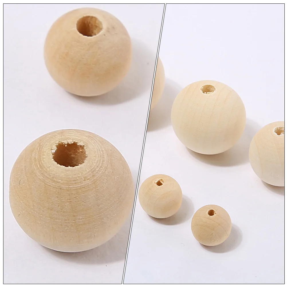 

100pcs Wooden Beads for Crafts Bright Colors Safe Durable DIY Bracelets Pendants Garland Decorations Home Accessories