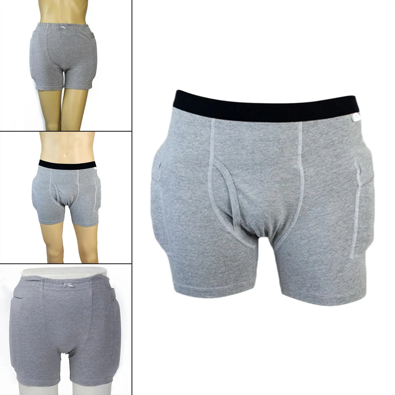 Sponge Hip Protector Pants for Elderly Men Women Safe Panty Fall Prevention Hip Joint Padding Breathable Microfiber Form Fitting