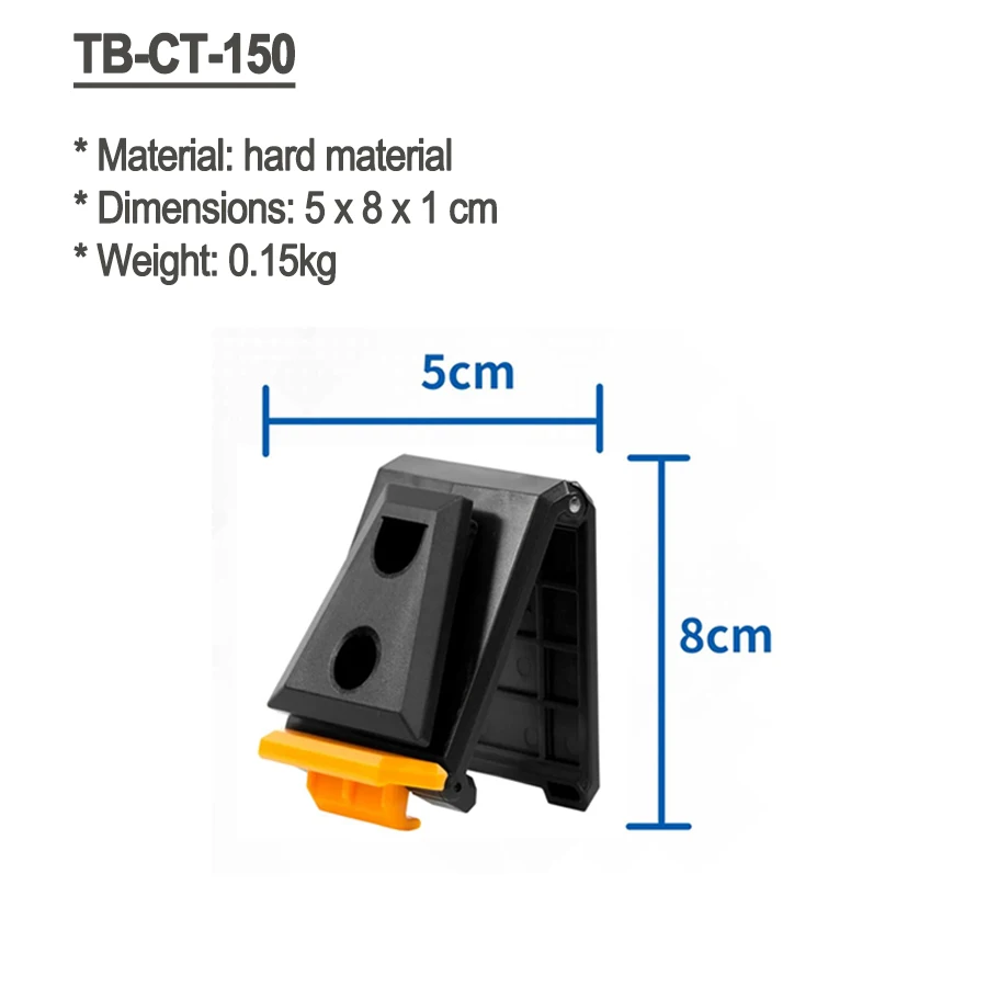 Cinturón de trabajo ToughBuilt TB-CT-42 para profesionales Hebilla de acero Hebilla resistente / Soporte trasero para riñonera Clip Tech Hubs