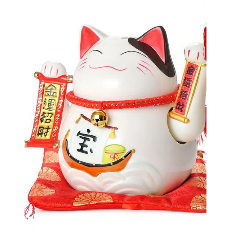 9 inch genuine treasure ship hand Luy Cat Piggy Money wedding ornaments gift opening Home Furnishing