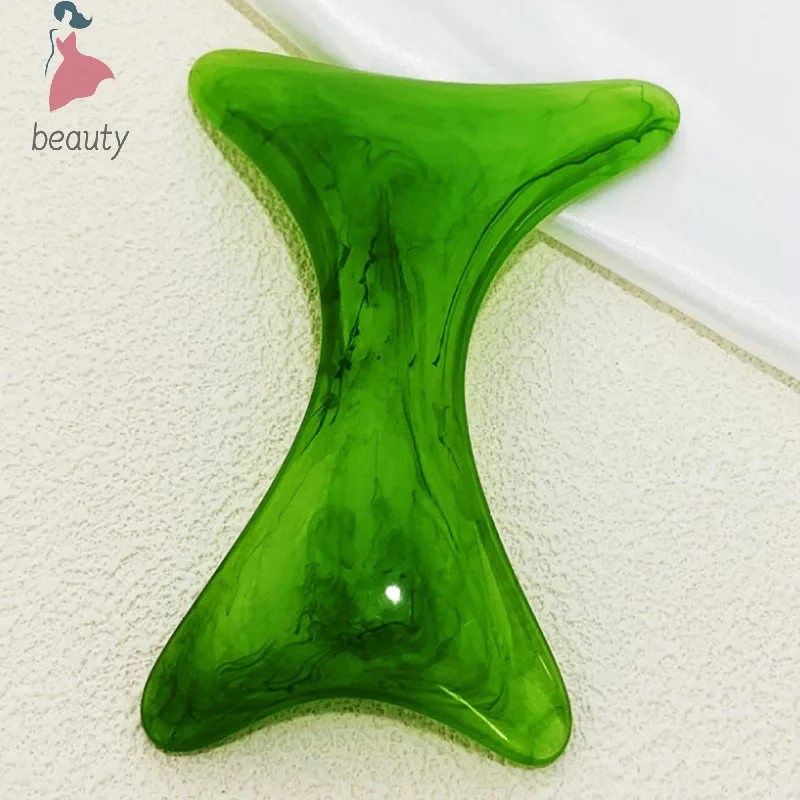 1PCS Resin Honey Wax H-shaped Scraper Double Ended Scraper With Two Sides Scraping Meridian And Pushing Muscle Massage Tool