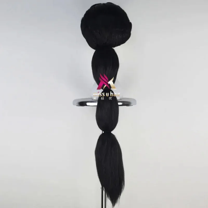 Nueva peluca de disfraz de Jasmine, pelo largo negro, Aladino y la lámpara mágica, juego de rol, gorro de peluca de pelo trenzado para Halloween