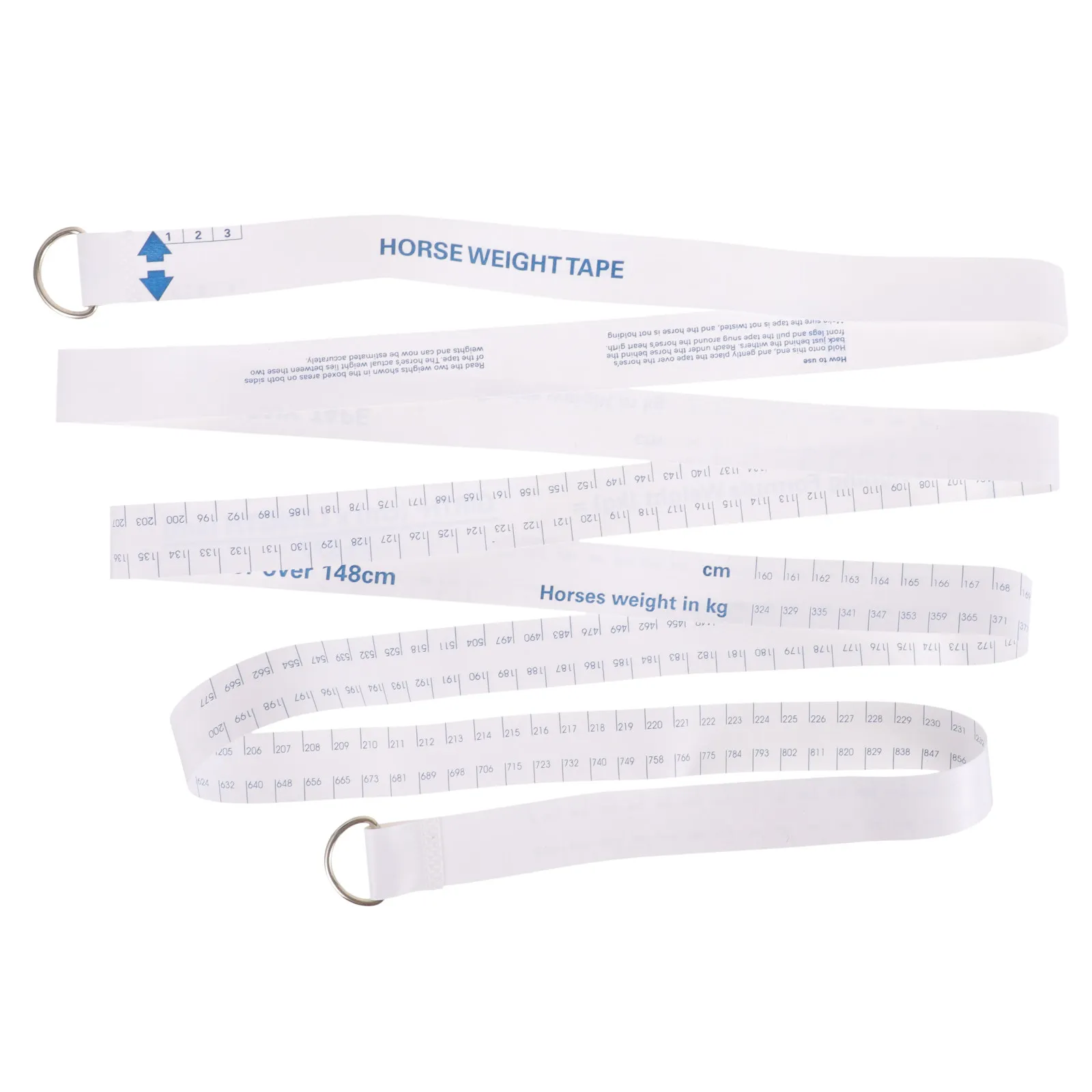 Flexible Horse Measuring Tape Professional Portable Soft PVC Material Safe Edges for Horse Livestock Weight Height Chest Farm