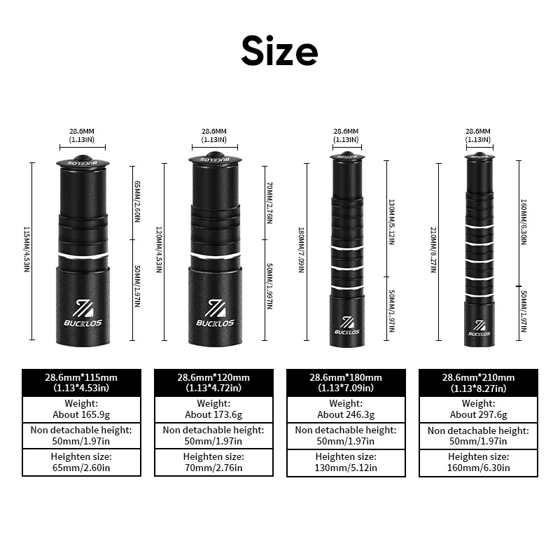 BUCKLOS kierownica rowerowa wspornik wysokości Extender CNC stop aluminium widelec rowerowy przedłużacz Adapter MTB kierownica Riser Road BMX części