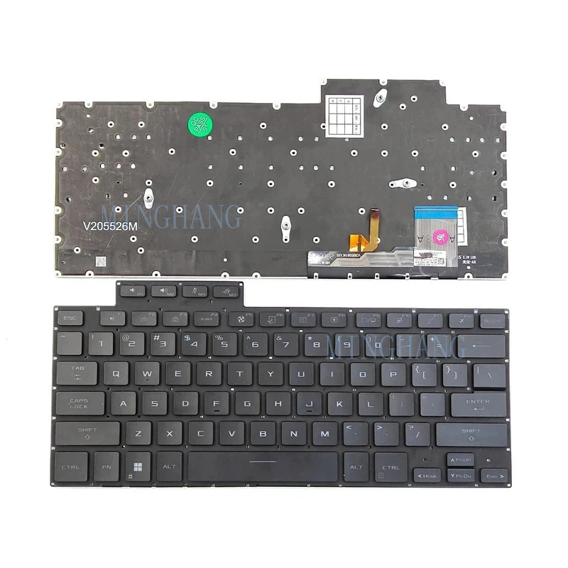 M   for Asus ROG Zephyrus M16 GU604VI GU604VY 2023 Keyboard RGB Backlit US Layout