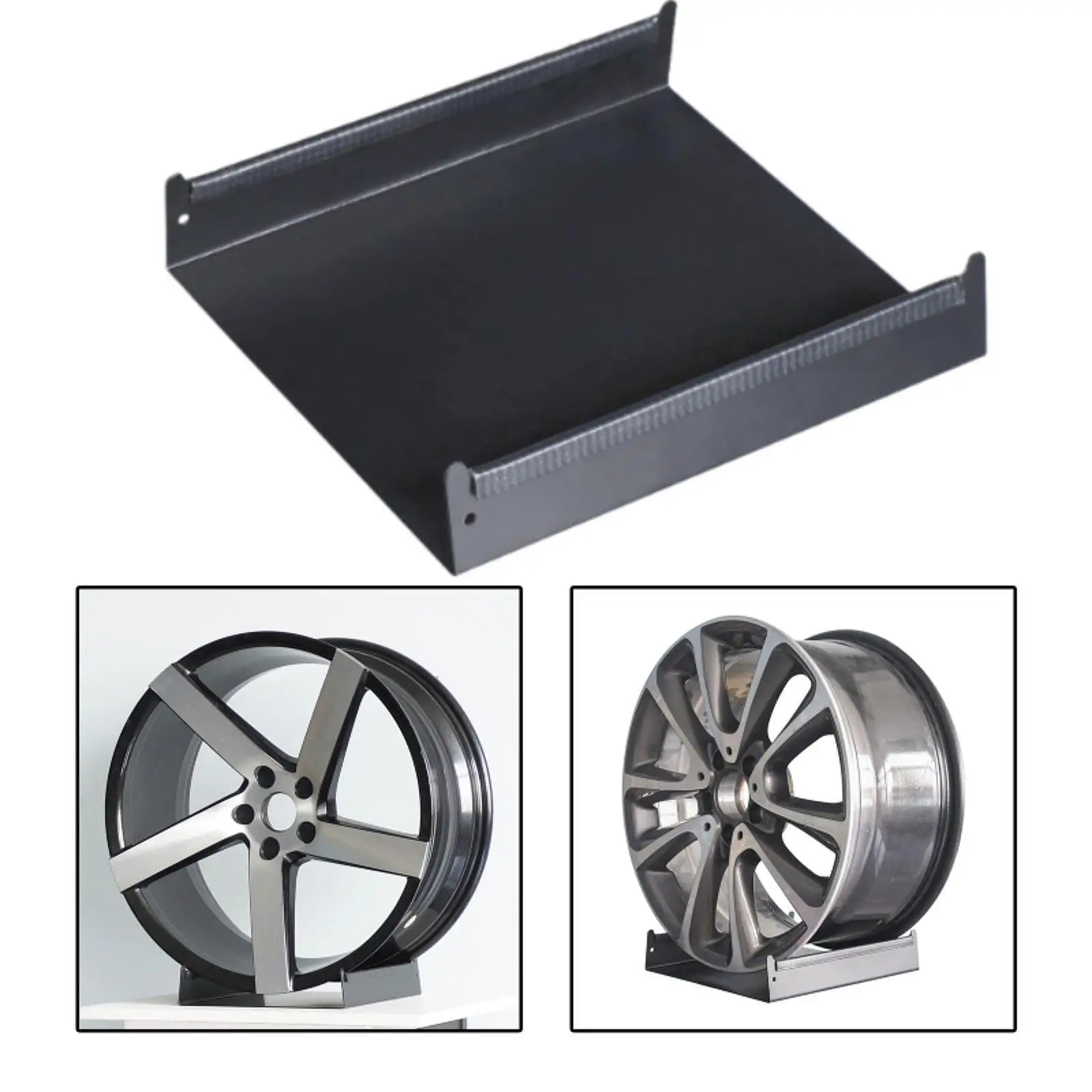 

Car Tire Display Rack Wheel Stand Tray Multifunctional Anti Scratch Strip Design