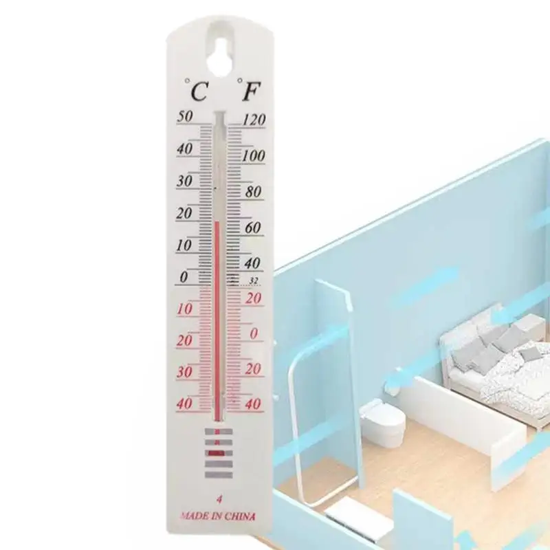 1Pcs Wall Thermometer Meter Outdoor Garden Greenhouse Planting Monitor Measurement Tool Home Use