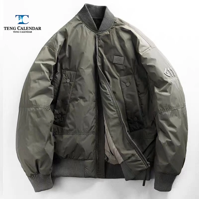 Men's Thick Warm Baseball Suit, Pilot Couple Jacket, Handsome Down Trend, Autumn and Winter, New, 2025