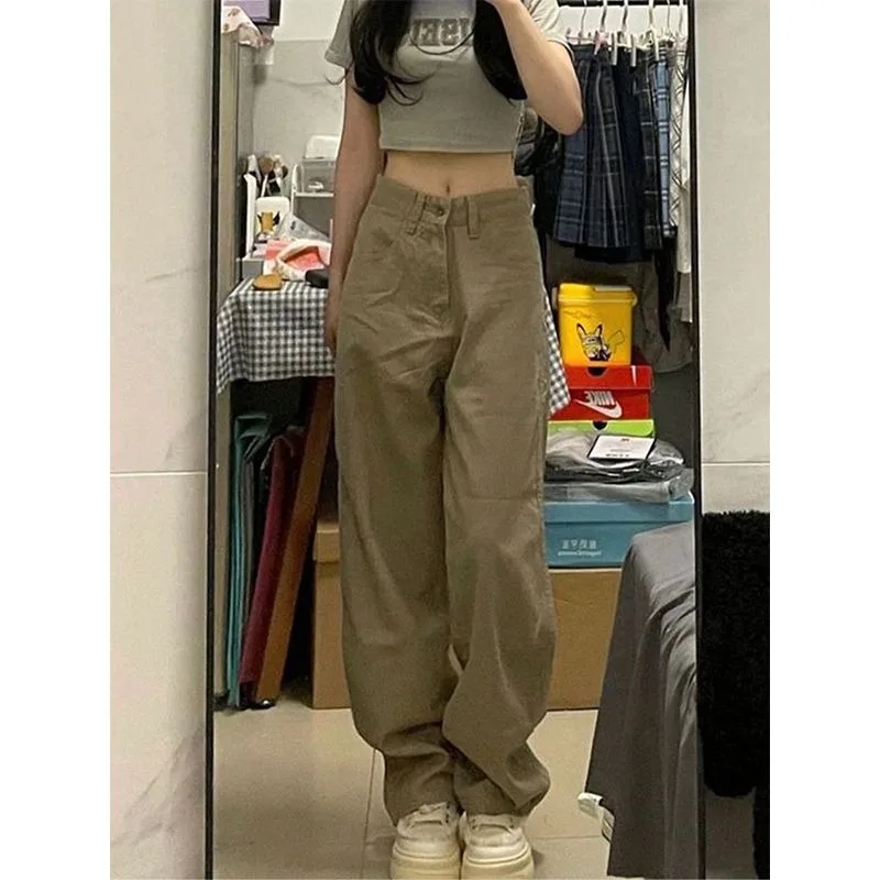 QWEEK Y2k Oversized Vintage Jeans Woman Baggy Streetwear Korean Fashion Harajuku Pants Spring Causal Sports Sweatpants Aesthetic