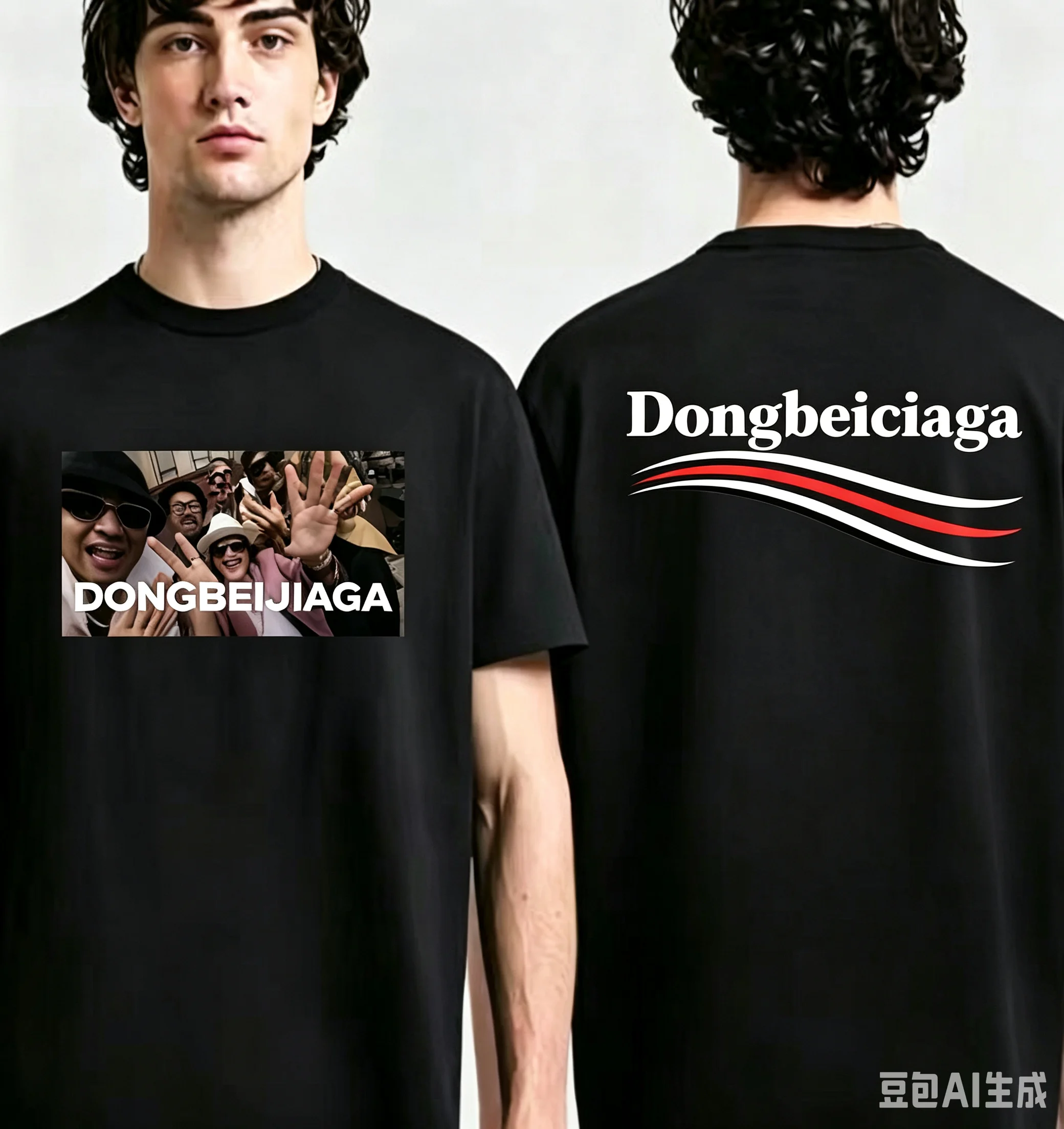 2026 American retro street fashion brand short-sleeved Bruno Mars T-shirt in large size